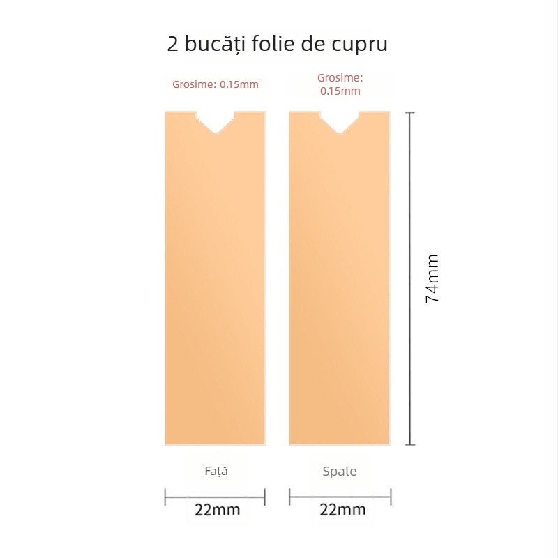 JEYI Jiayi radiator pentru M.2 NVMe - folie de cupru, grafen; pentru SSD M.2 și memoria notebook-ului; tip radiator de răcire; durată de viață de 3 ani