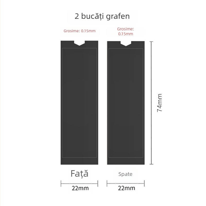 JEYI Jiayi radiator pentru M.2 NVMe - folie de cupru, grafen; pentru SSD M.2 și memoria notebook-ului; tip radiator de răcire; durată de viață de 3 ani