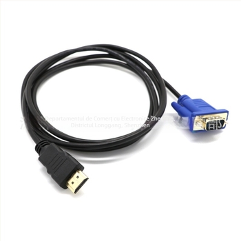 Cablu adaptor HDMI către VGA – conversie HDMI↔VGA, model HDMI TO VGA, nucleu din oțel acoperit cu cupru