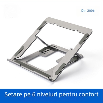 Suport pliabil din aluminiu pentru laptop N24 – reglabil, răcire prin aer, până la 100W