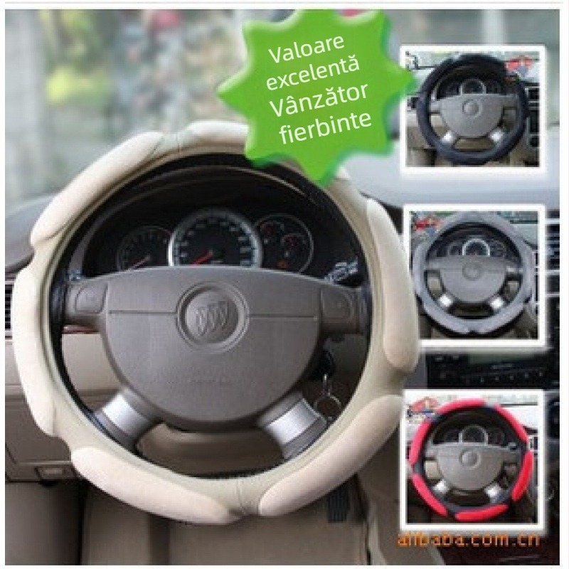 Husă de volan din velur, patru anotimpuri, 3D antiderapant