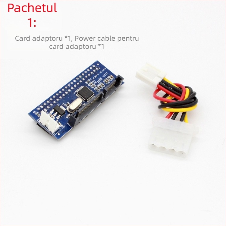 Cablu adaptor IDE la SATA pentru unități de stocare și unități optice — Huagu; Tip: cablu adaptor IDE–SATA; OEM disponibil; Pentru periferice PC