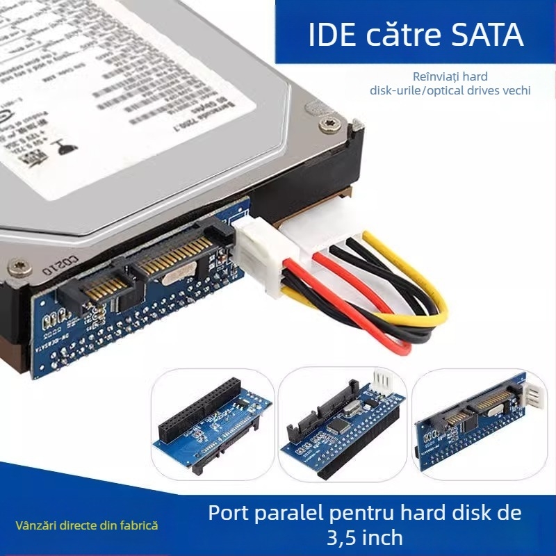 Cablu adaptor IDE la SATA pentru unități de stocare și unități optice — Huagu; Tip: cablu adaptor IDE–SATA; OEM disponibil; Pentru periferice PC