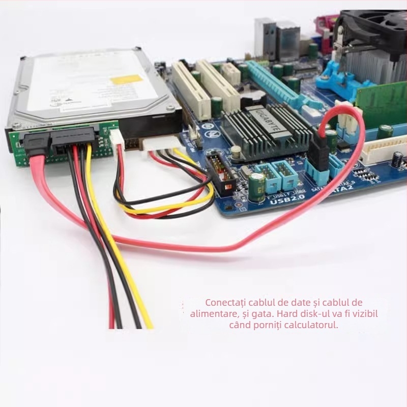 Cablu adaptor IDE la SATA pentru unități de stocare și unități optice — Huagu; Tip: cablu adaptor IDE–SATA; OEM disponibil; Pentru periferice PC