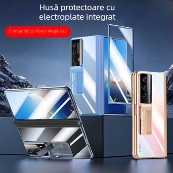 Carcasă pentru telefon Honor Magic VS2, material PC, electroplating, protecție antișoc, disipare de căldură, protecție la cădere, ax central cu balama