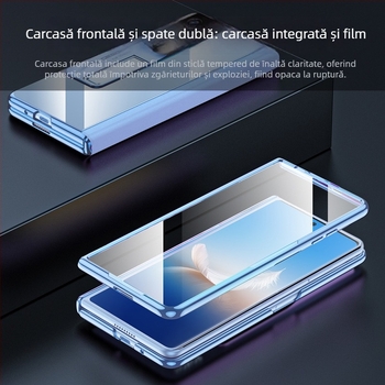 Carcasă pentru telefon Honor Magic VS2, material PC, electroplating, protecție antișoc, disipare de căldură, protecție la cădere, ax central cu balama