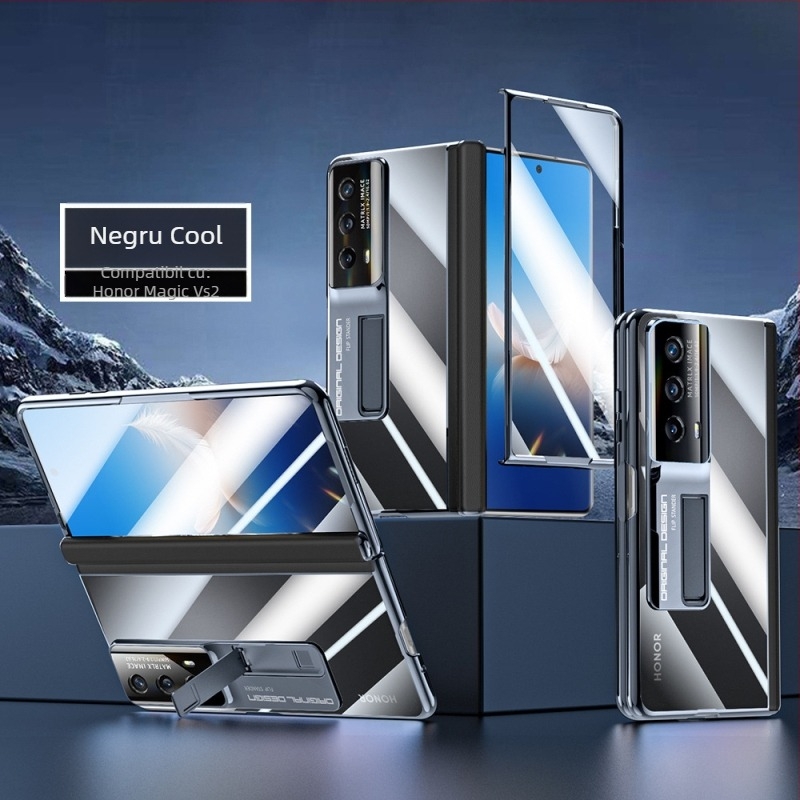 Carcasă pentru telefon Honor Magic VS2, material PC, electroplating, protecție antișoc, disipare de căldură, protecție la cădere, ax central cu balama