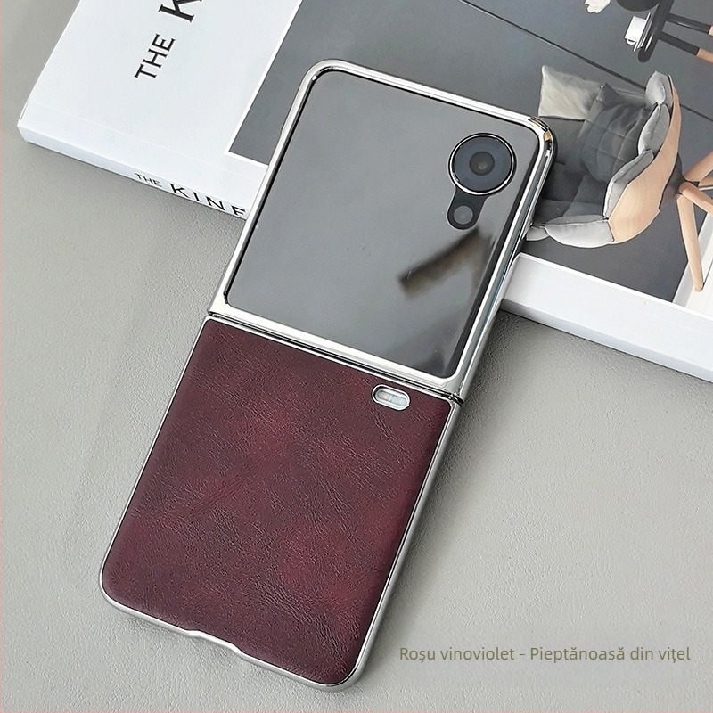 Husă pentru telefon pentru Honor Magic V Flip 2 – Material Cortex, Finisaj electroplating, Rezistență la cădere, Stil de afaceri