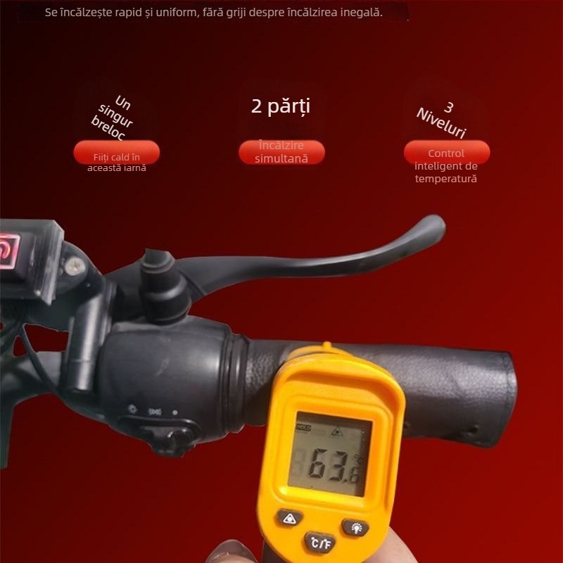 Huse de ghidon cu încălzire USB pentru biciclete electrice și scutere, aliaj de aluminiu, Brand: Powerful factory