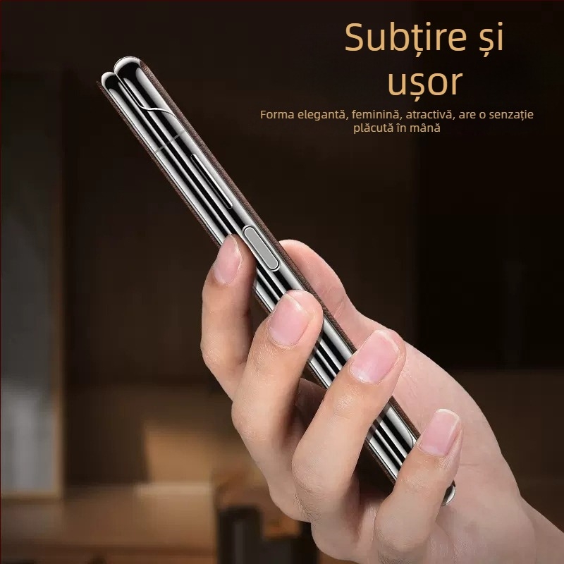 Husă pentru telefon pentru Honor MagicV2RSR – Piele, flip cu acoperire completă, stil holster, embossing, protecție anti-cădere