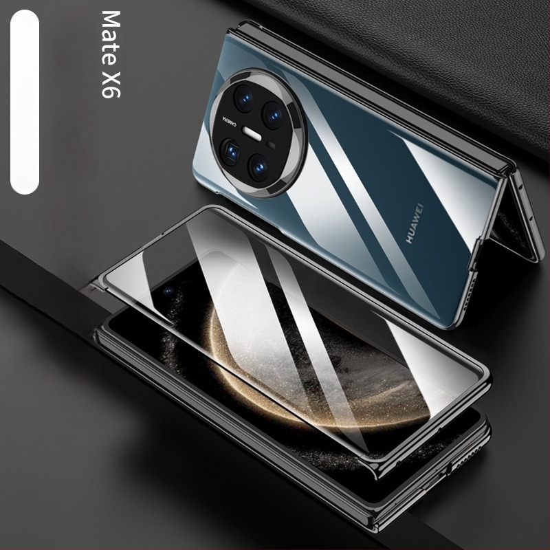 Husă Huawei Mate X6 pentru telefon, cu ecran pliabil phantom, protecție integrată, șasiu PC electroplatinat, ediție de colecție, protecție anti-cădere