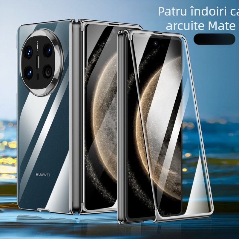 Husă Huawei Mate X6 pentru telefon, cu ecran pliabil phantom, protecție integrată, șasiu PC electroplatinat, ediție de colecție, protecție anti-cădere