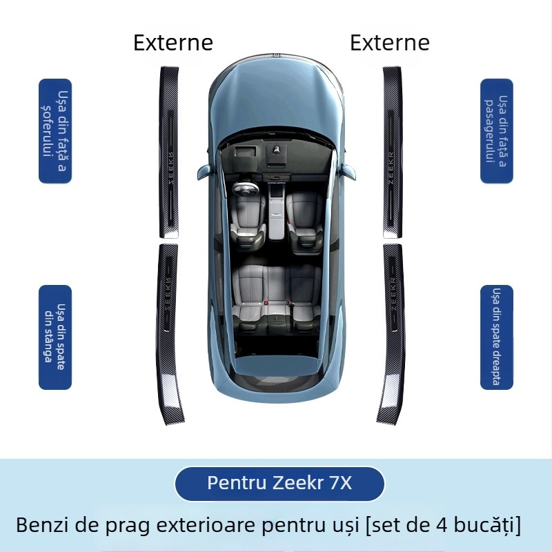 Protecție prag Zeekr 7X - Sheng Hongtai, plastic, compatibil cu transmisie automată