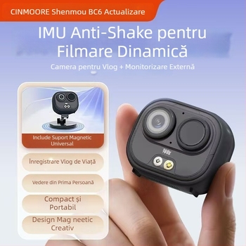 God's Eyes BC6/BC6+/BC6V cameră de buzunar pentru monitorizare cu senzor 2MP, obiectiv 2.8mm, rază 0–10m, microfon încorporat, control prin aplicație mobilă (Android/iOS)