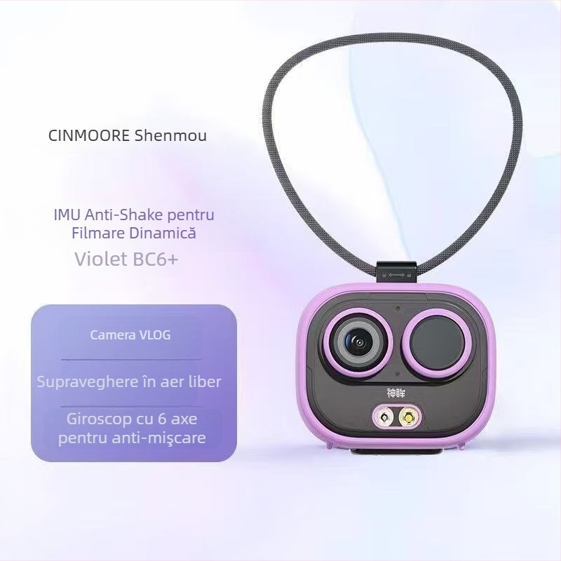 God's Eyes BC6/BC6+/BC6V cameră de buzunar pentru monitorizare cu senzor 2MP, obiectiv 2.8mm, rază 0–10m, microfon încorporat, control prin aplicație mobilă (Android/iOS)