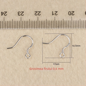 Yong Meng cercei cu cârlig din argint Sterling 925, stil natural, cod 020