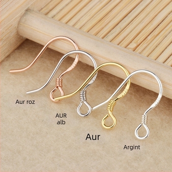 Yong Meng cercei cu cârlig din argint Sterling 925, stil natural, cod 020