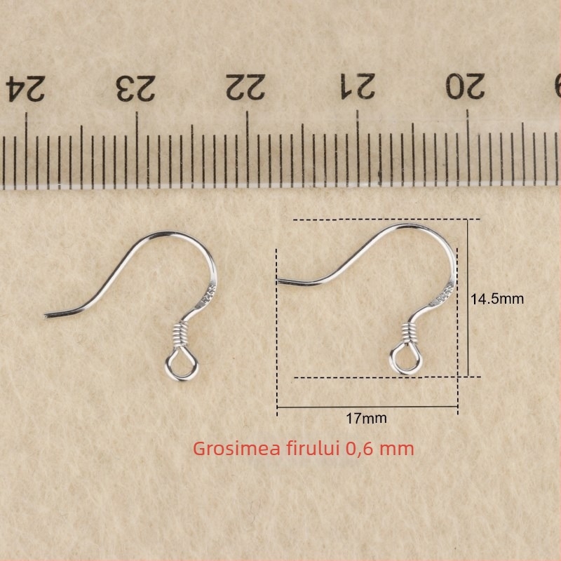 Yong Meng cercei cu cârlig din argint Sterling 925, stil natural, cod 020