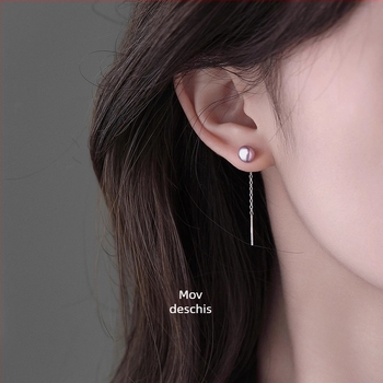 Cercei din argint 99% puritate, formă geometrică, lansare iarna 2025, stil simplu