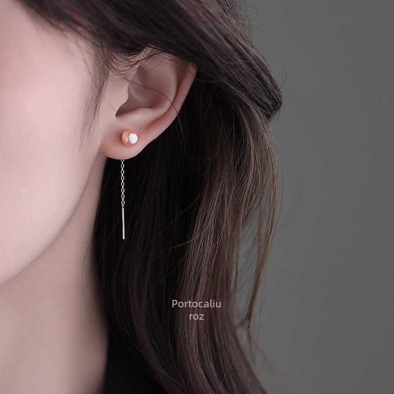 Cercei din argint 99% puritate, formă geometrică, lansare iarna 2025, stil simplu