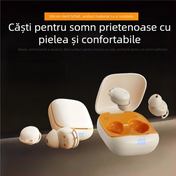 Căști pentru somn: confort fără presiune pentru somnul pe o parte, In-Ear, anulare zgomot, Bluetooth 5.4, autonomie baterie 4–8 ore