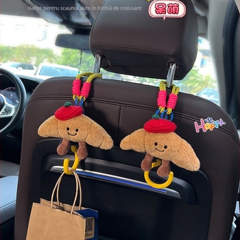 Cârlig de depozitare auto, pluș, stil modern, Flower Rain Night