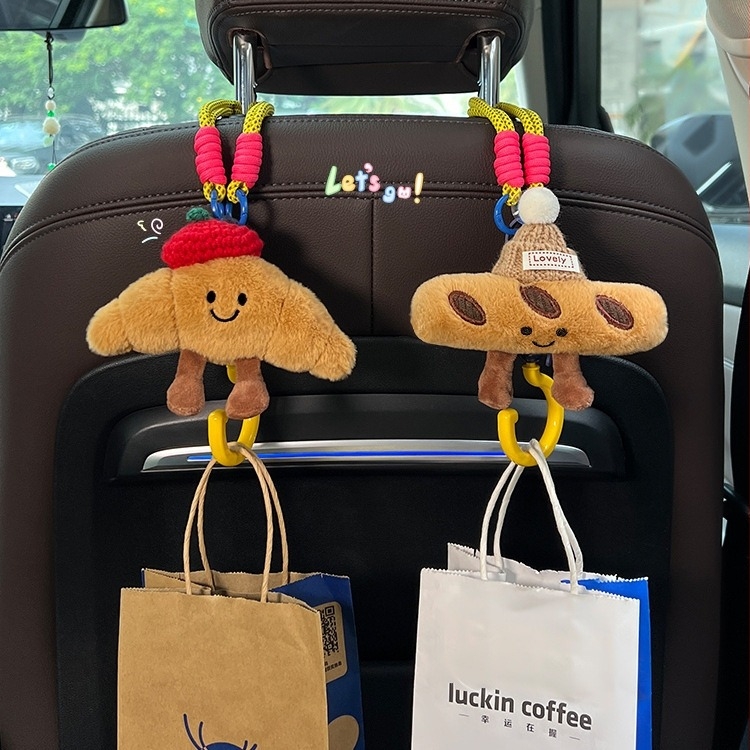 Cârlig de depozitare auto, pluș, stil modern, Flower Rain Night