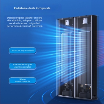Orico CM2C3 Carcasă SSD M.2 NVMe cu două compartimente, interfață USB-C, garanție 1 an