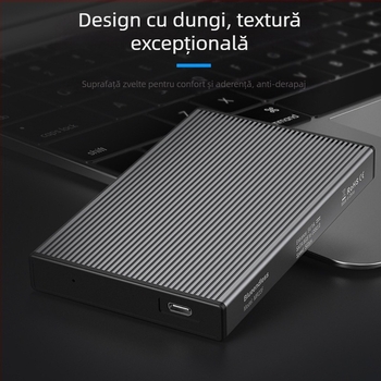 Carcasă externă SSD SATA cu USB 3.0 și Type-C, aliaj de aluminiu + ABS, până la 4TB, viteză de transfer 6 Gbps