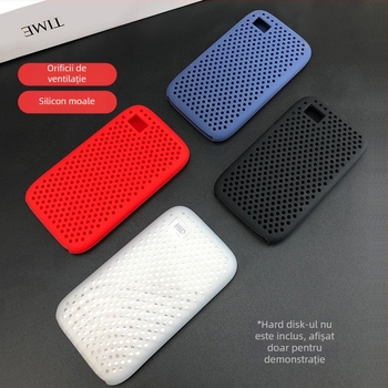 Husă din silicon pentru WD My Passport SSD, protecție anti-cadere și disipare termică (OEM)