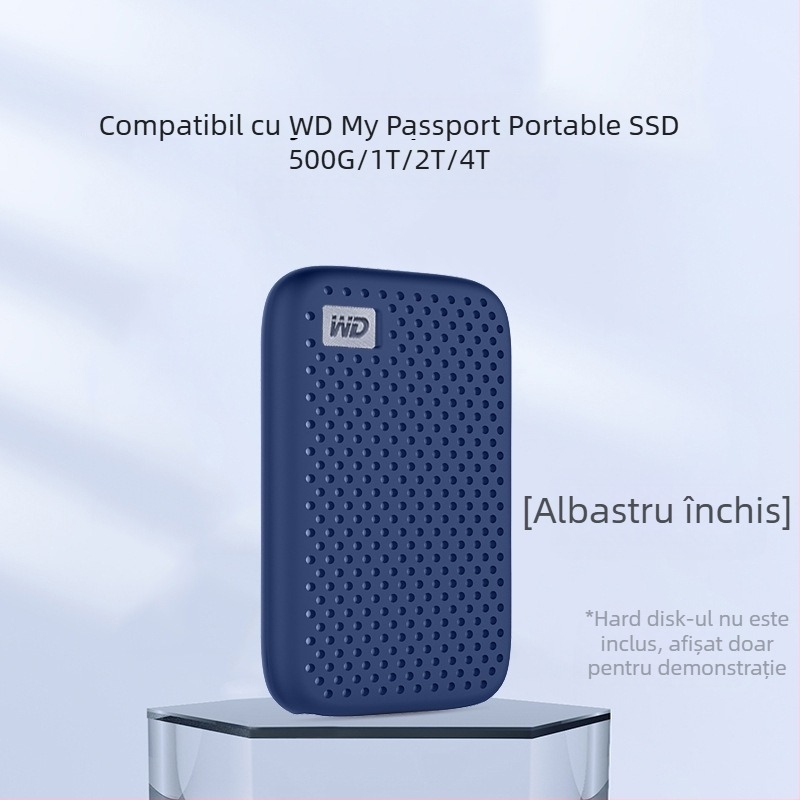Husă din silicon pentru WD My Passport SSD, protecție anti-cadere și disipare termică (OEM)