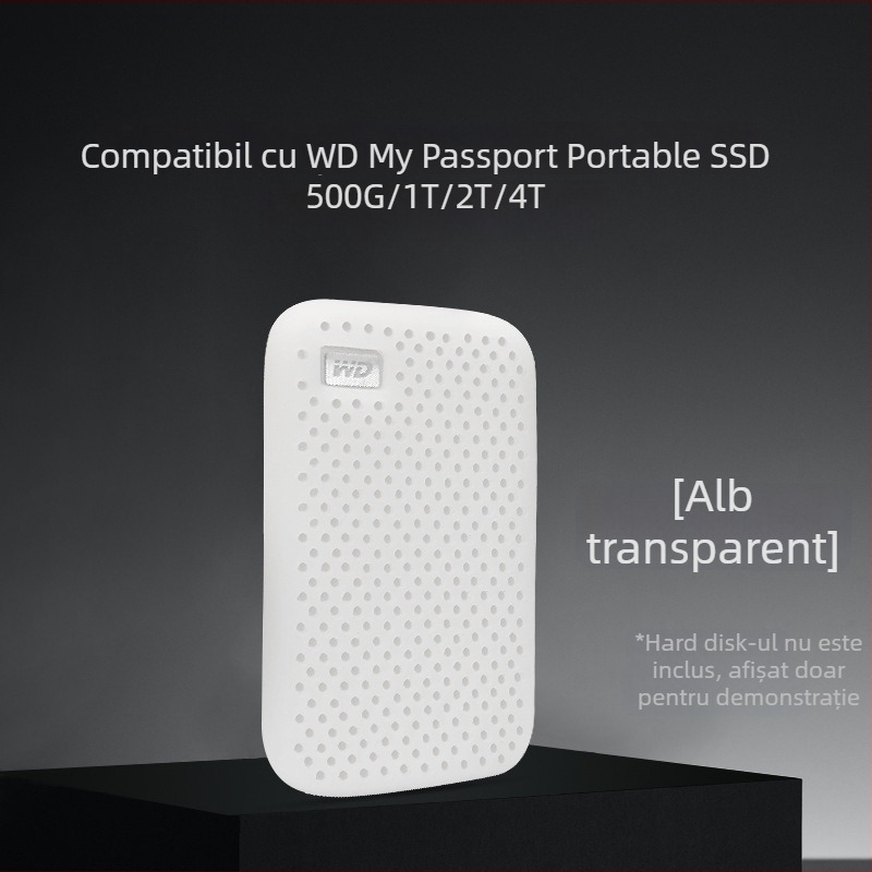 Husă din silicon pentru WD My Passport SSD, protecție anti-cadere și disipare termică (OEM)