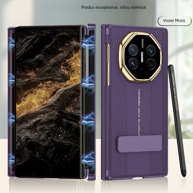 Carcasă Gk Huawei Mate Xts cu suport magnetic, balama dublă, din piele artificială, turnare prin injecție, anti-cădere