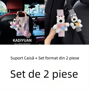 Husă pentru curea de siguranță a mașinii, design West Highland, pereche, marcă Shuai Hao, model Fsgzhjtxgd, fără personalizare