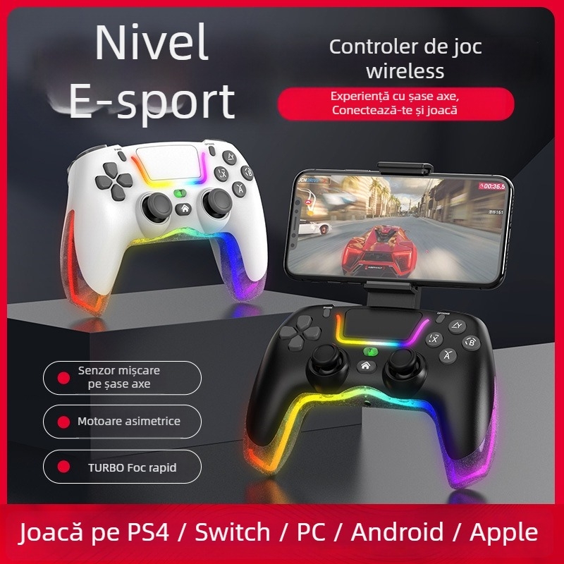 Controler de joc - P07, TYPE-C, Vibrație, Senzor de mișcare - pentru PC, dispozitive Apple, Switch, Android