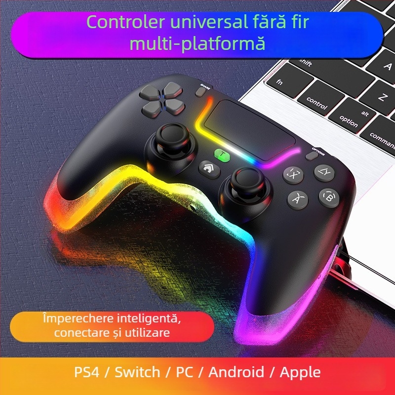 Controler de joc - P07, TYPE-C, Vibrație, Senzor de mișcare - pentru PC, dispozitive Apple, Switch, Android