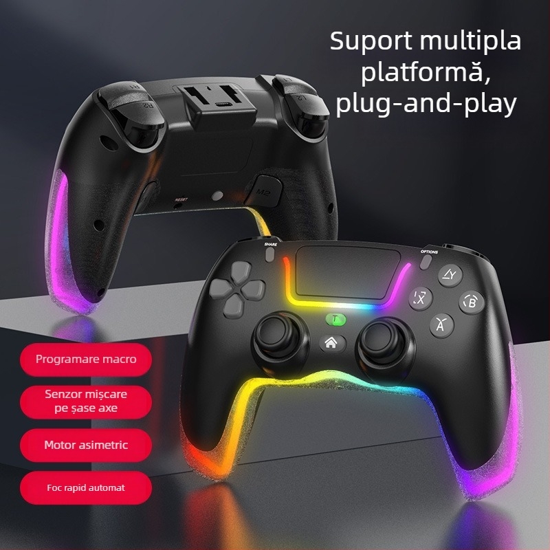 Controler de joc - P07, TYPE-C, Vibrație, Senzor de mișcare - pentru PC, dispozitive Apple, Switch, Android