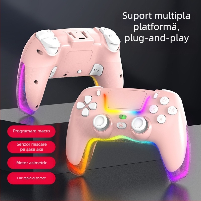 Controler de joc - P07, TYPE-C, Vibrație, Senzor de mișcare - pentru PC, dispozitive Apple, Switch, Android