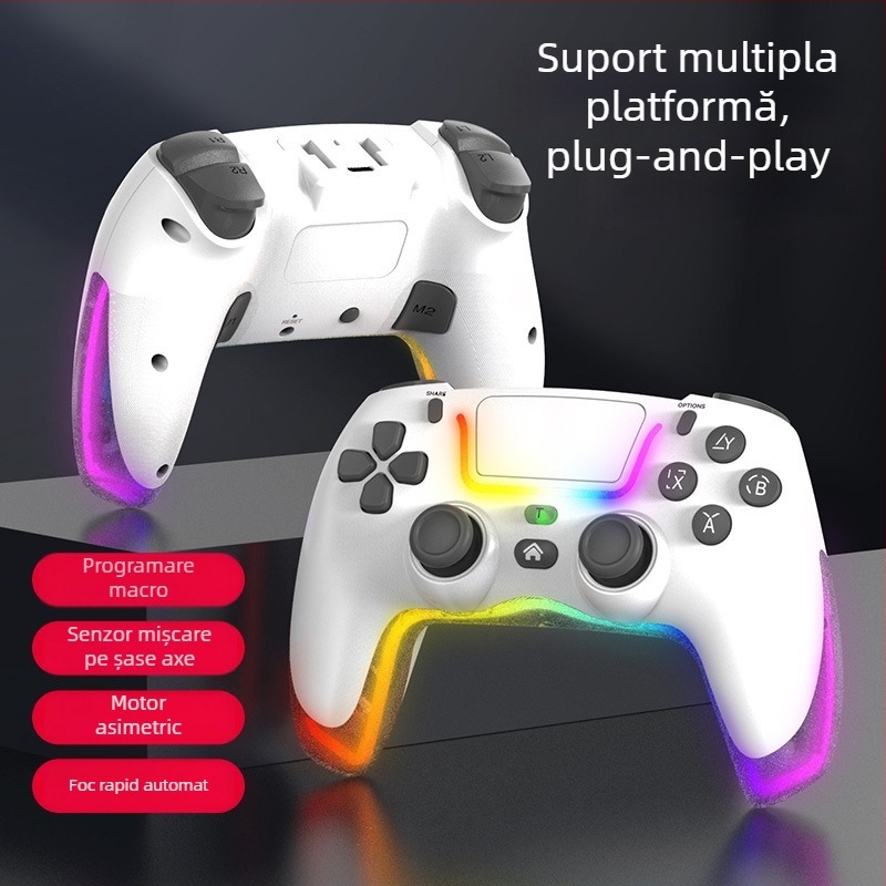 Controler de joc - P07, TYPE-C, Vibrație, Senzor de mișcare - pentru PC, dispozitive Apple, Switch, Android