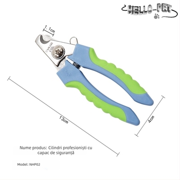 Ship Notes Clește pentru unghii de animale NHP02 — lamă ascuțită, prietenoasă cu părul, previne ruperea și ciobirea unghiilor, instrument profesional pentru câini de talie mică