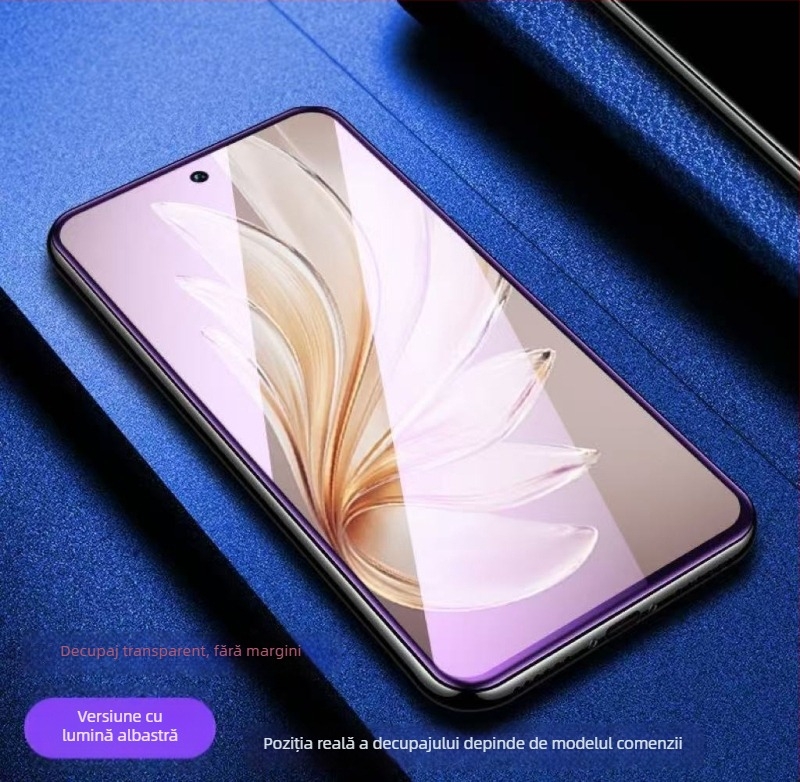 Protecție ecran telefon - Sticlă temperată, folie frontală, acoperire totală, HD, anti-lumină albastră, anti-cădere (Compatibil Redmi K60, K70 Pro, K50e, K80)
