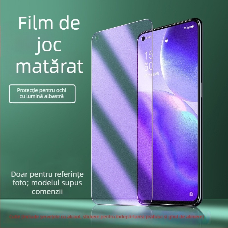 Protecție ecran din sticlă temperată pentru Redmi K40, K30 Pro, K40 Game Version și K30S – mată, antiamprentă, protecție frontală a ecranului