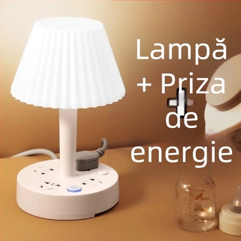 Lampă de masă cu design înfășurat, lumină moale prietenoasă cu ochii, lampă de învățare (5V baterie încorporată, CRI ≥95, abajur metalic, control vocal)