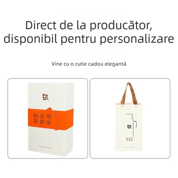 Ceainic termos din titan cu mâner, capacitate mare, izolație 6-12 ore