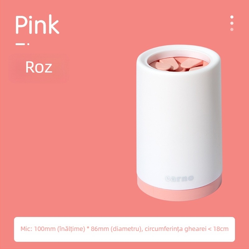 Cupa portabilă pentru spălarea lăbuțelor animalelor de companie — pentru pisici și câini, cu silicon cu atingere moale și design anti-accident, din PP și silicon