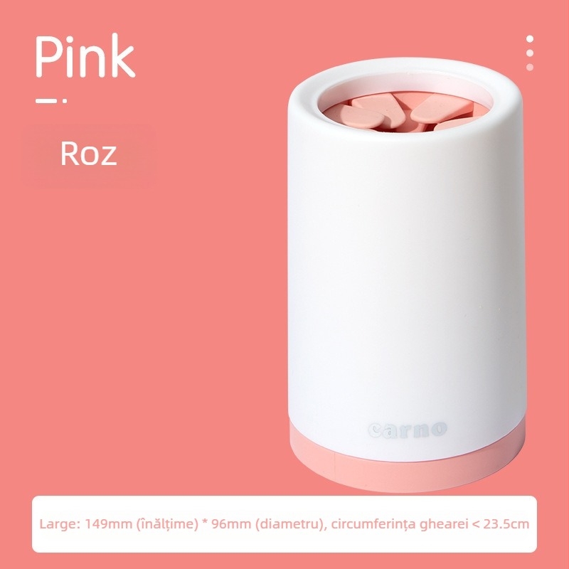 Cupa portabilă pentru spălarea lăbuțelor animalelor de companie — pentru pisici și câini, cu silicon cu atingere moale și design anti-accident, din PP și silicon