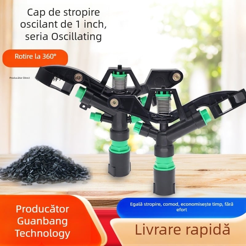 Duza/pistol de stropire pentru irigații — din plastic de inginerie, rotire reglabilă la 360°