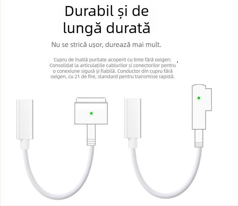 Cablu USB-C către MacBook MagSafe2 magnet de încărcare rapidă, model magsafe2/1, 180 cm, compatibil MacBook Air/Pro