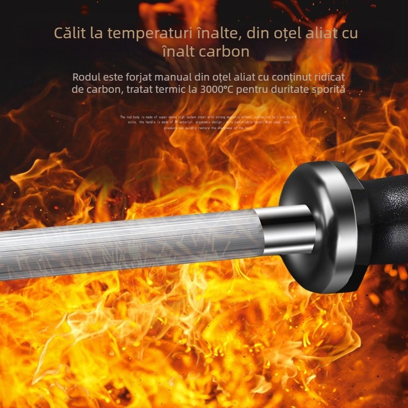 Băț de ascuțit cuțite – oțel cu carbon înalt, utilizare manuală, ascuțitor de bucătărie, lansare vara 2021, posibilitate de personalizare, stil modern minimalist
