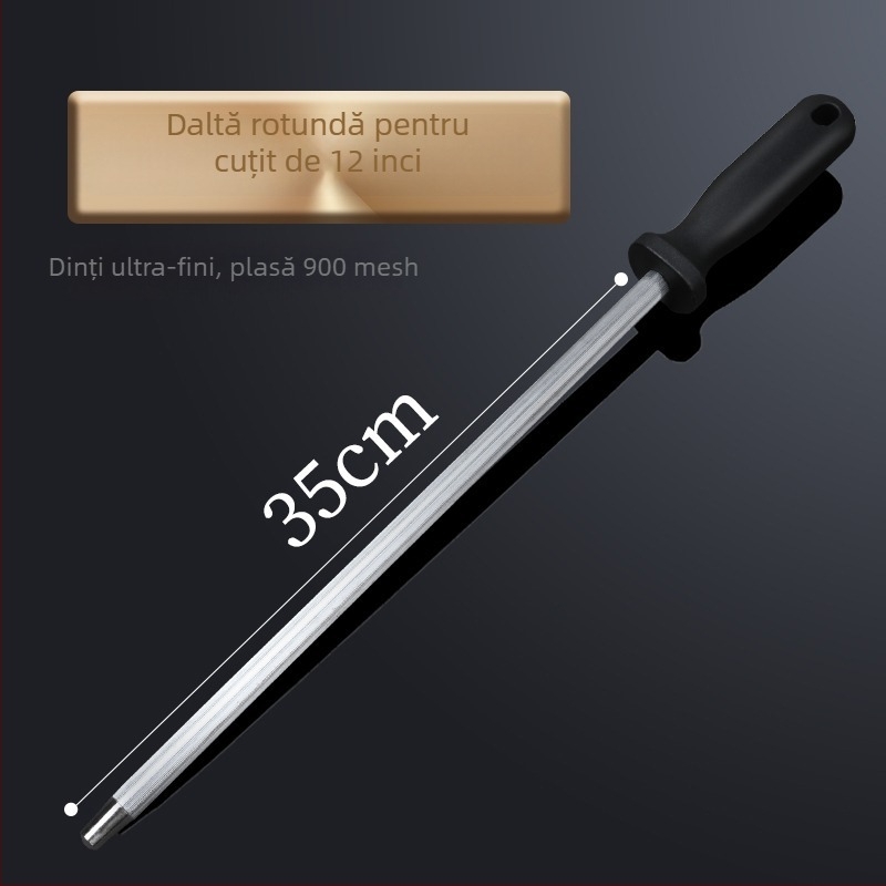 Băț de ascuțit cuțite – oțel cu carbon înalt, utilizare manuală, ascuțitor de bucătărie, lansare vara 2021, posibilitate de personalizare, stil modern minimalist